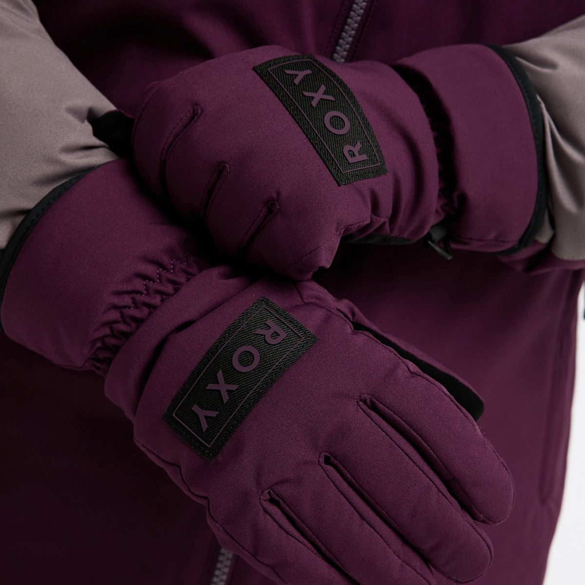 Roxy Freshfield Snow Gloves Blackberry Wine - Womens