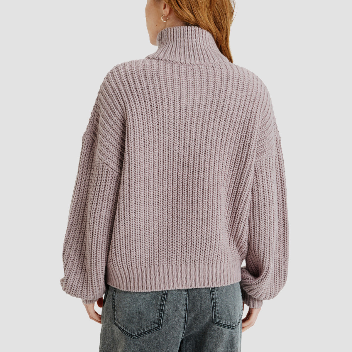 Roxy Home Again Half Zip Mock Neck Jumper Nirvana - Womens