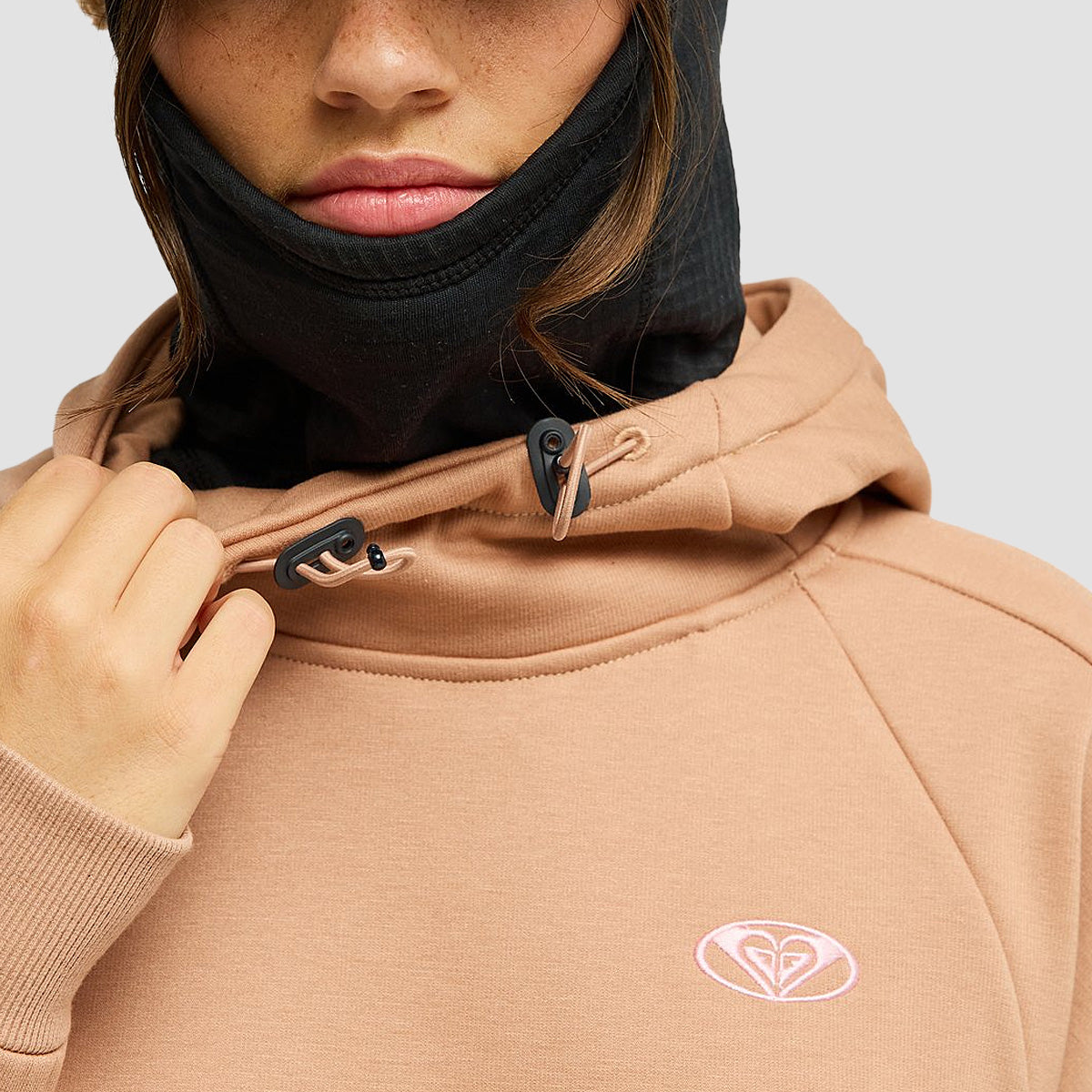 Roxy Liberty Technical Mid Layer Pullover Hoodie Cafe Au Lait - Womens