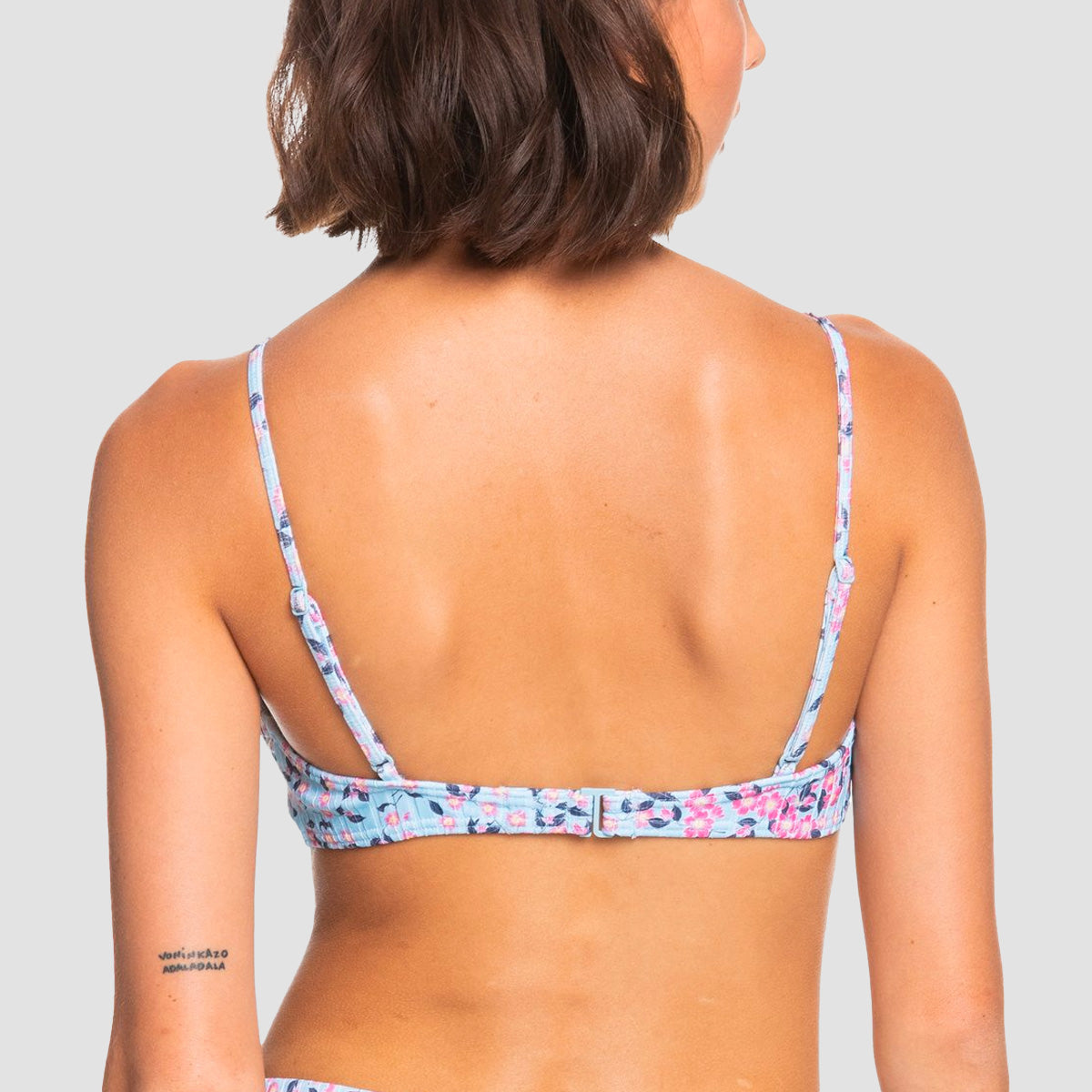 Roxy Love Rib Monyca Triangle Bikini Top Cool Blue S Very Blossom - Womens