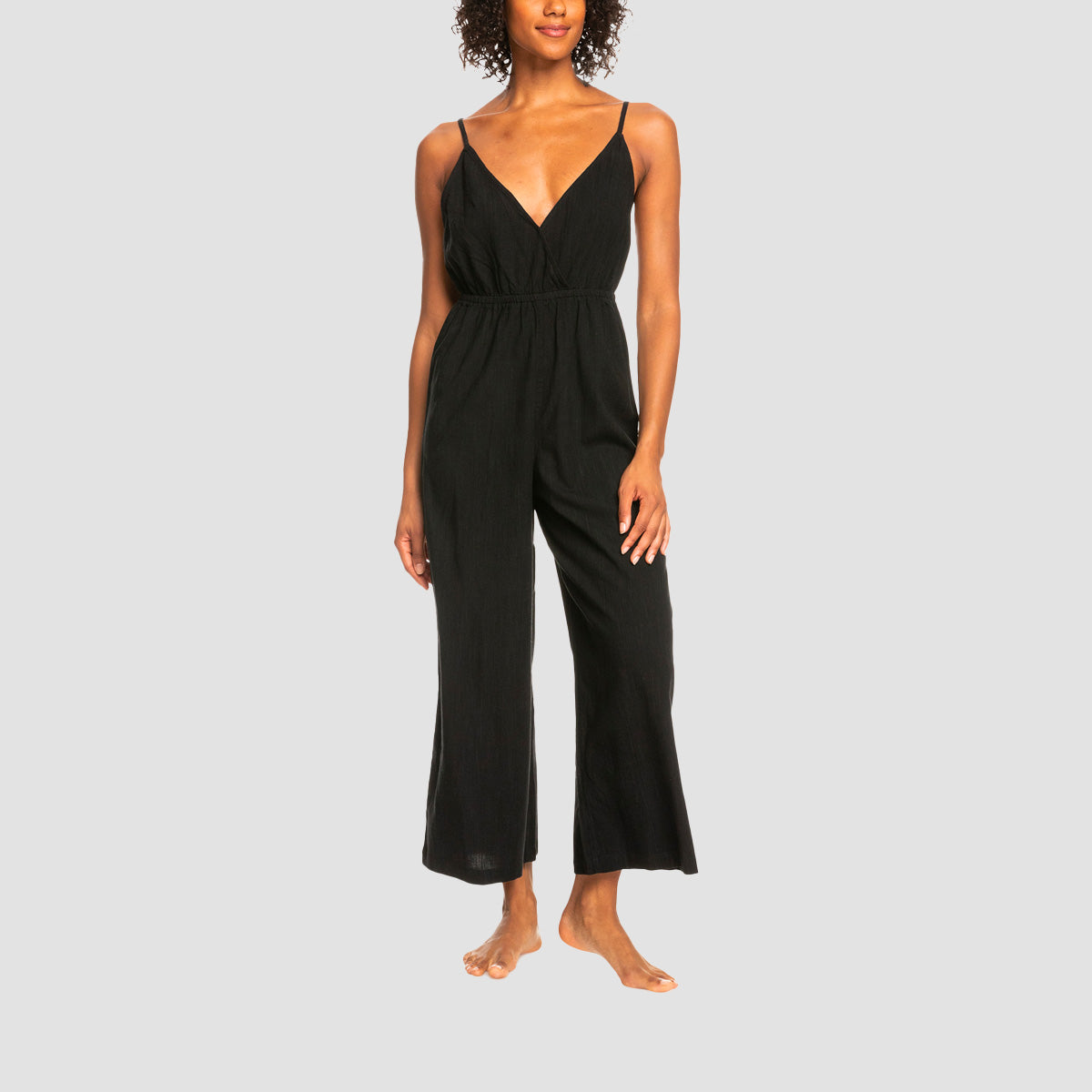 Roxy Never Ending Summer Strappy Jumpsuit Anthracite - Womens
