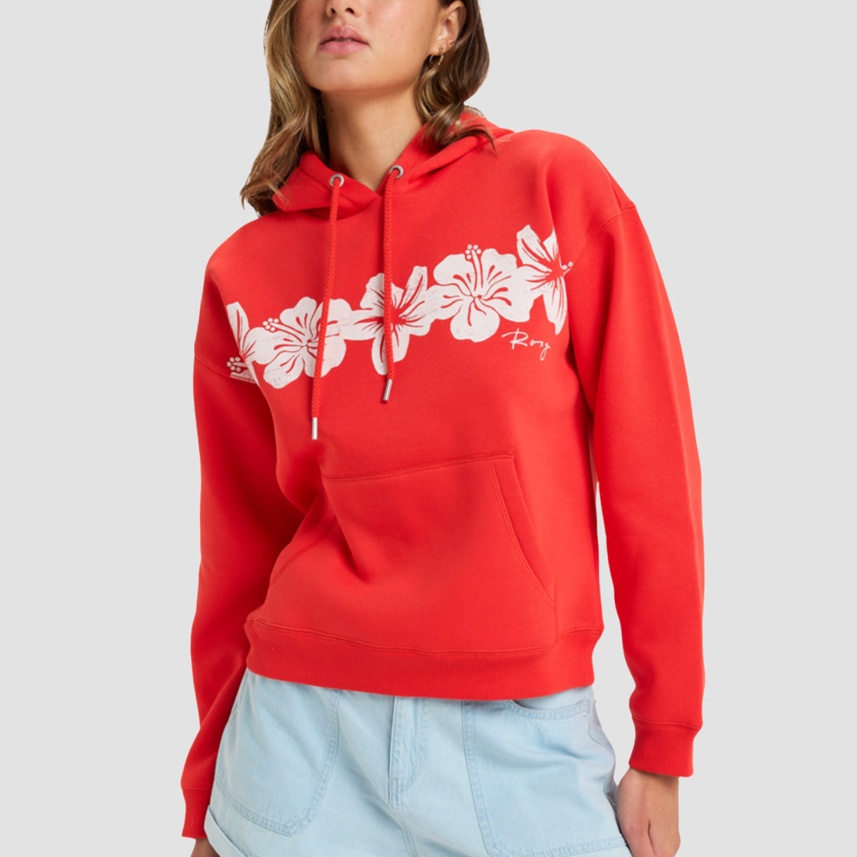 Roxy Perfect Place Pullover Hoodie Poppy Red - Womens