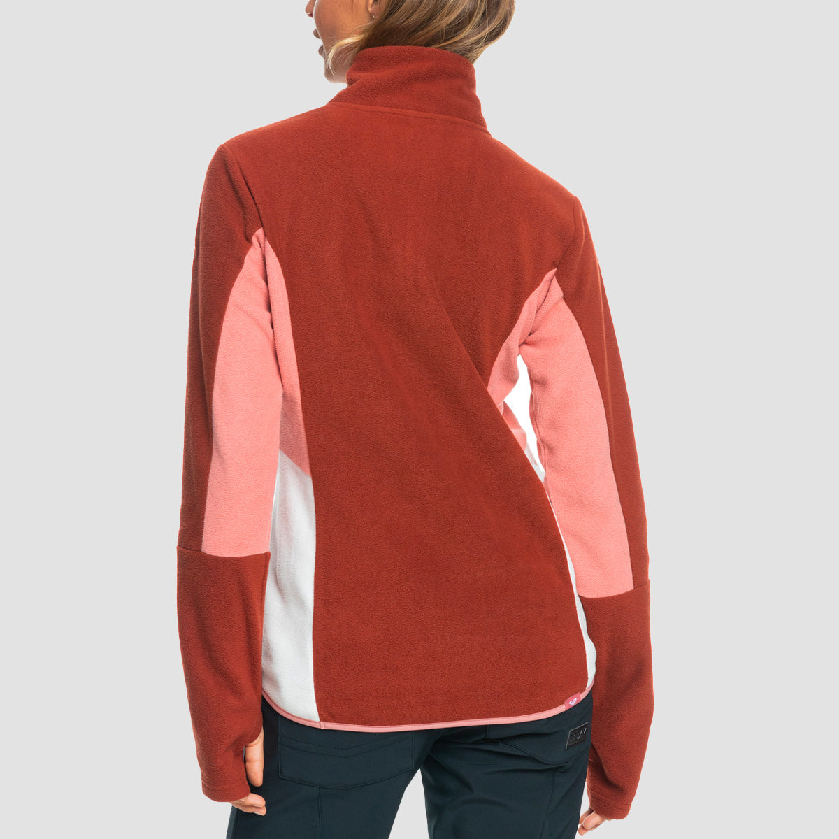 Roxy Sayna Half Zip Technical Fleece Smoked Paprika - Womens