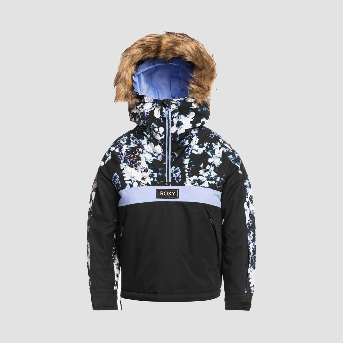 Roxy Shelter Insulated Snow Jacket True Black Flowers - Girls