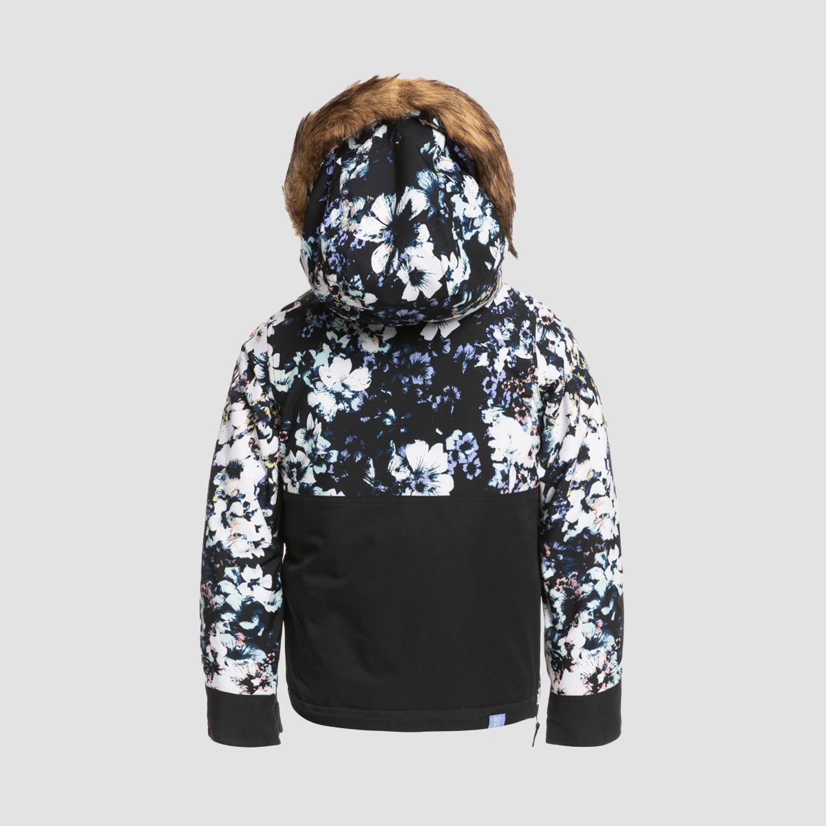 Roxy Shelter Insulated Snow Jacket True Black Flowers - Girls