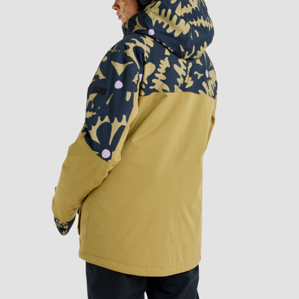 Roxy Stated 20K Snow Jacket Fennel Seed Big Flower - Womens