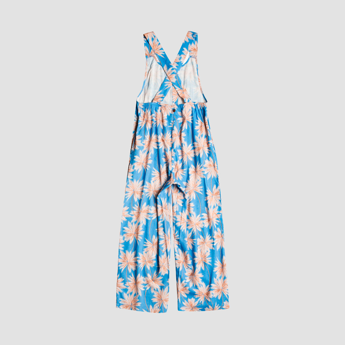 Roxy The Great Escape Jumpsuit Azure Blue Palm Island Rg - Girls