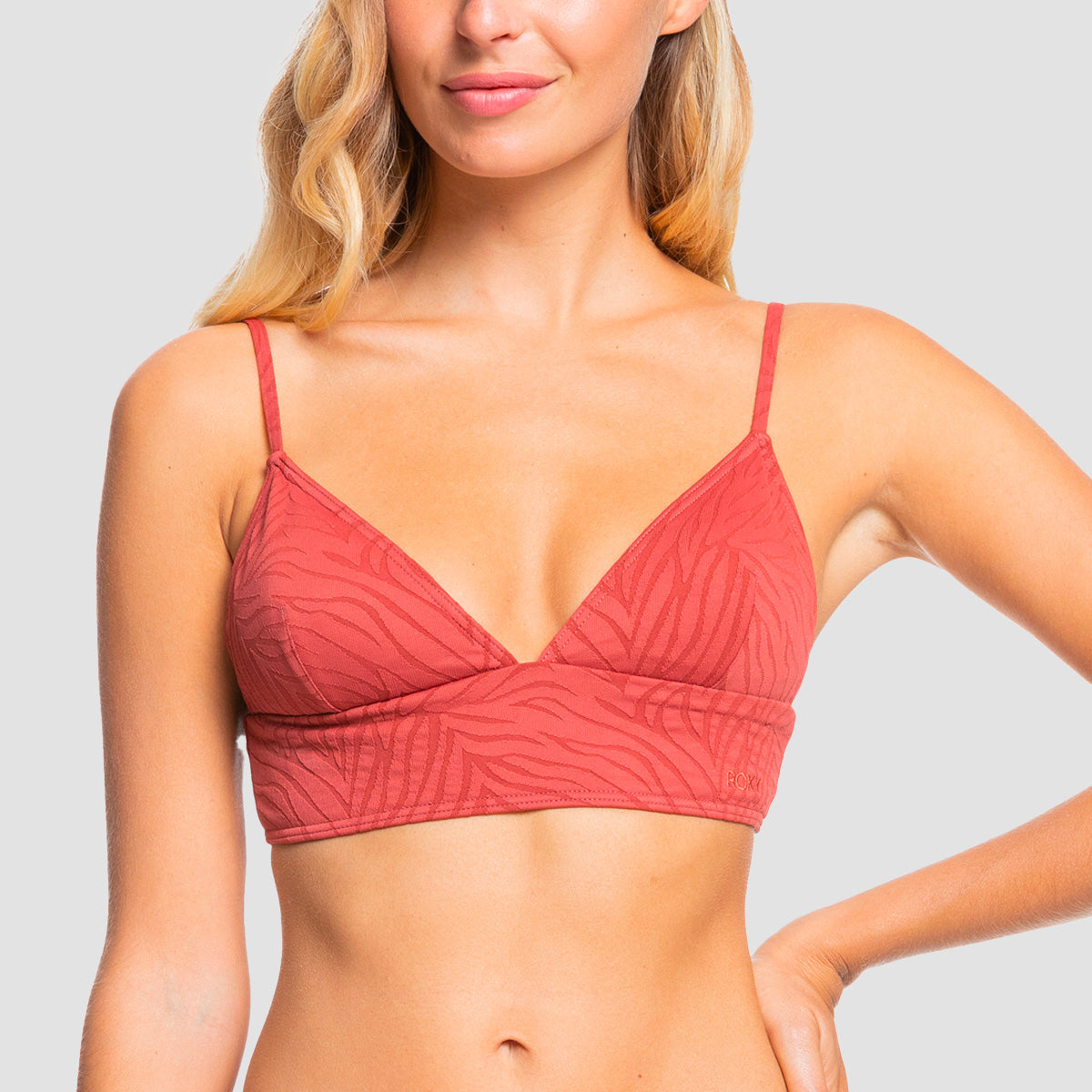Roxy Wild Babe Tank Bikini Top Marsala - Womens