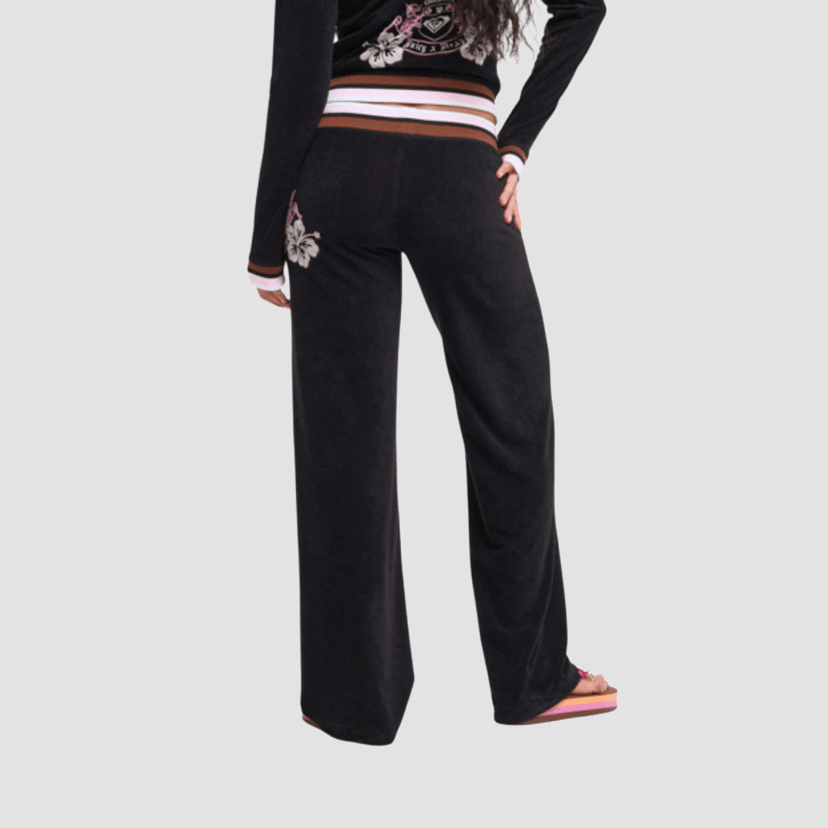 Roxy X Juicy Couture Straight Pants Anthracite