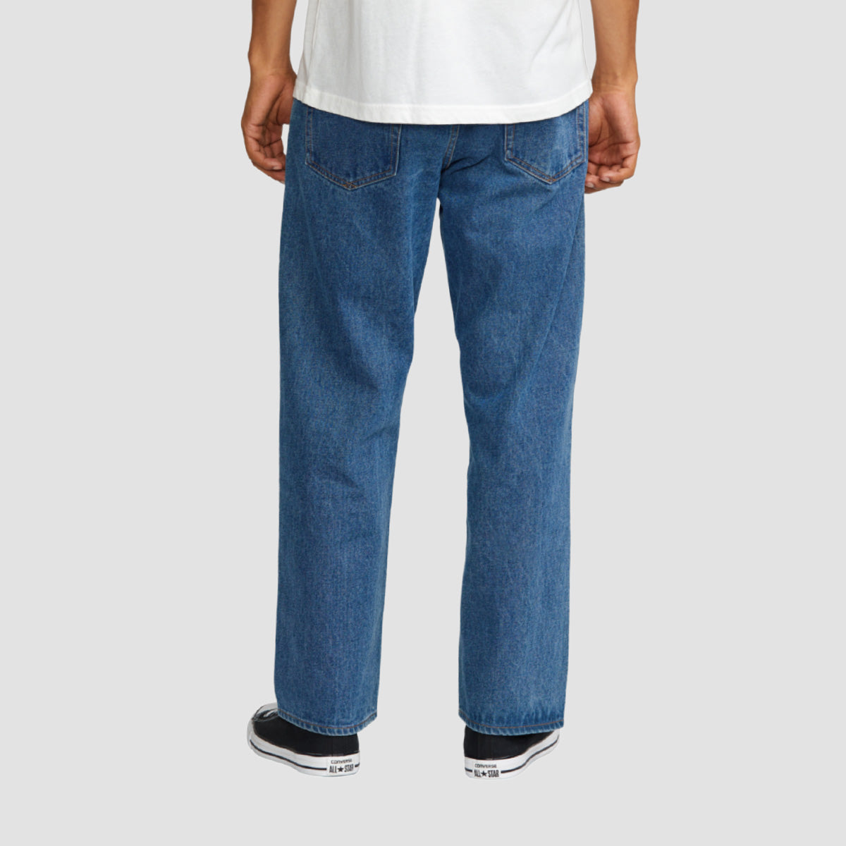 RVCA Americana Day Relaxed Fit Jeans Blue Collar
