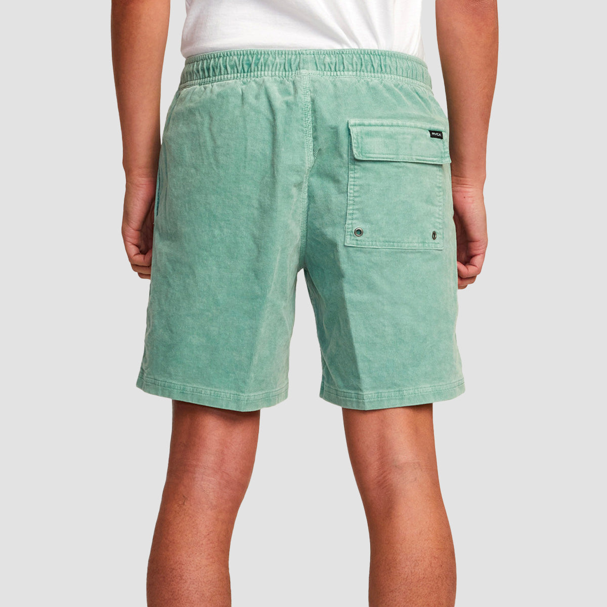 RVCA Escape Elastic 17" Corduroy Shorts Green Haze