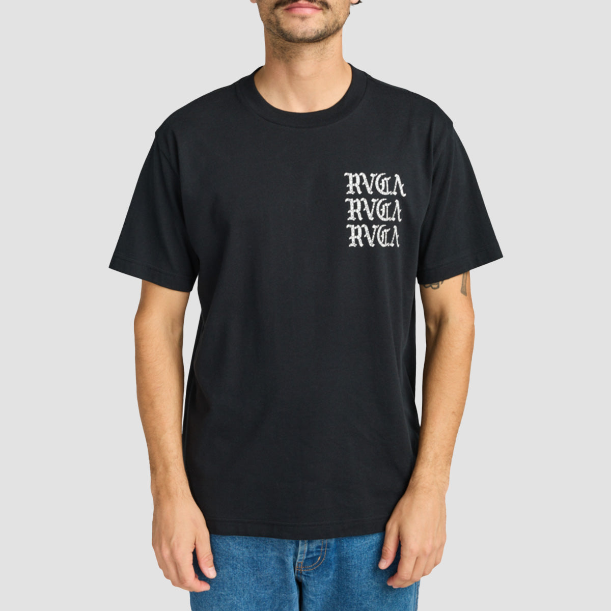 RVCA Iron On T-Shirt Black