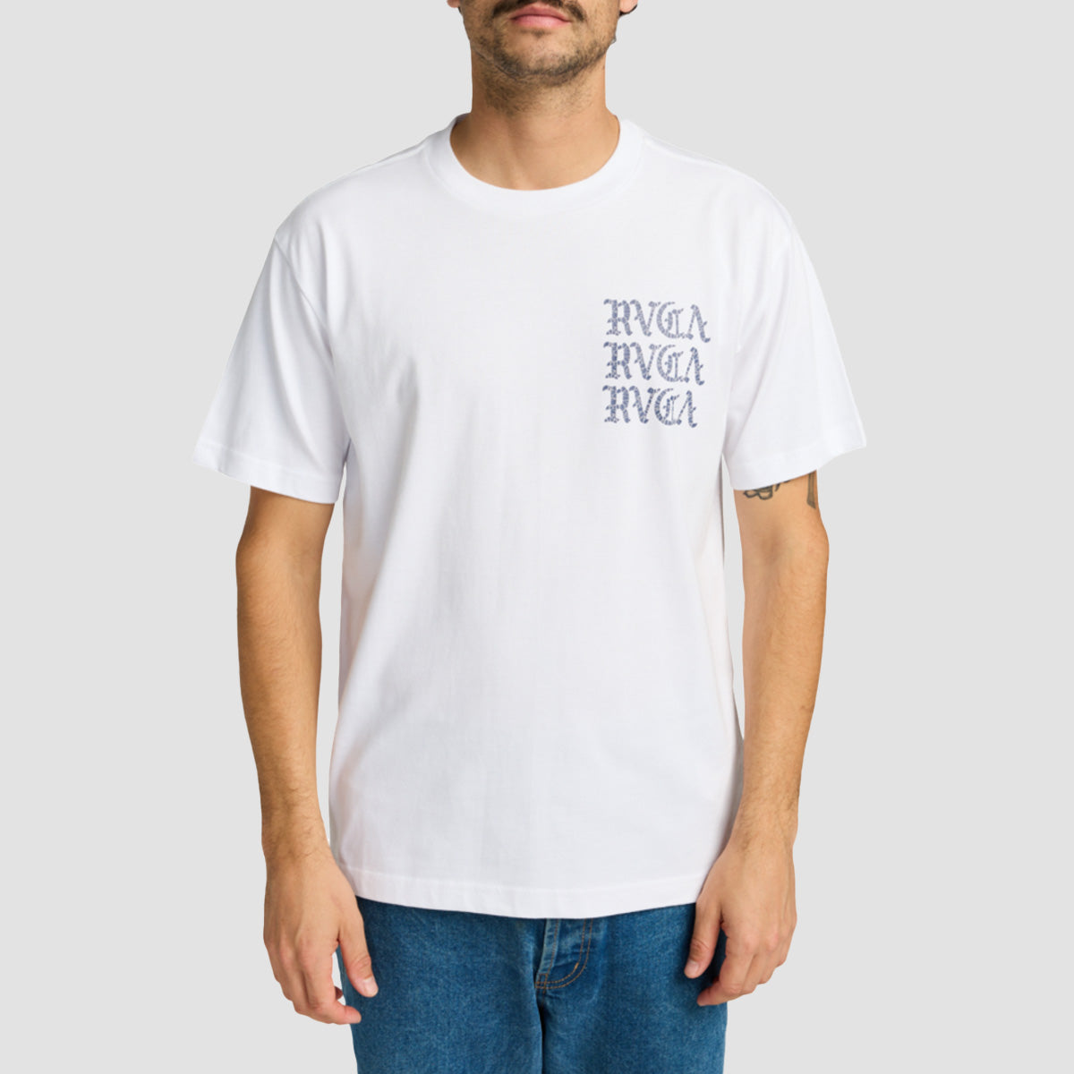 RVCA Iron On T-Shirt White