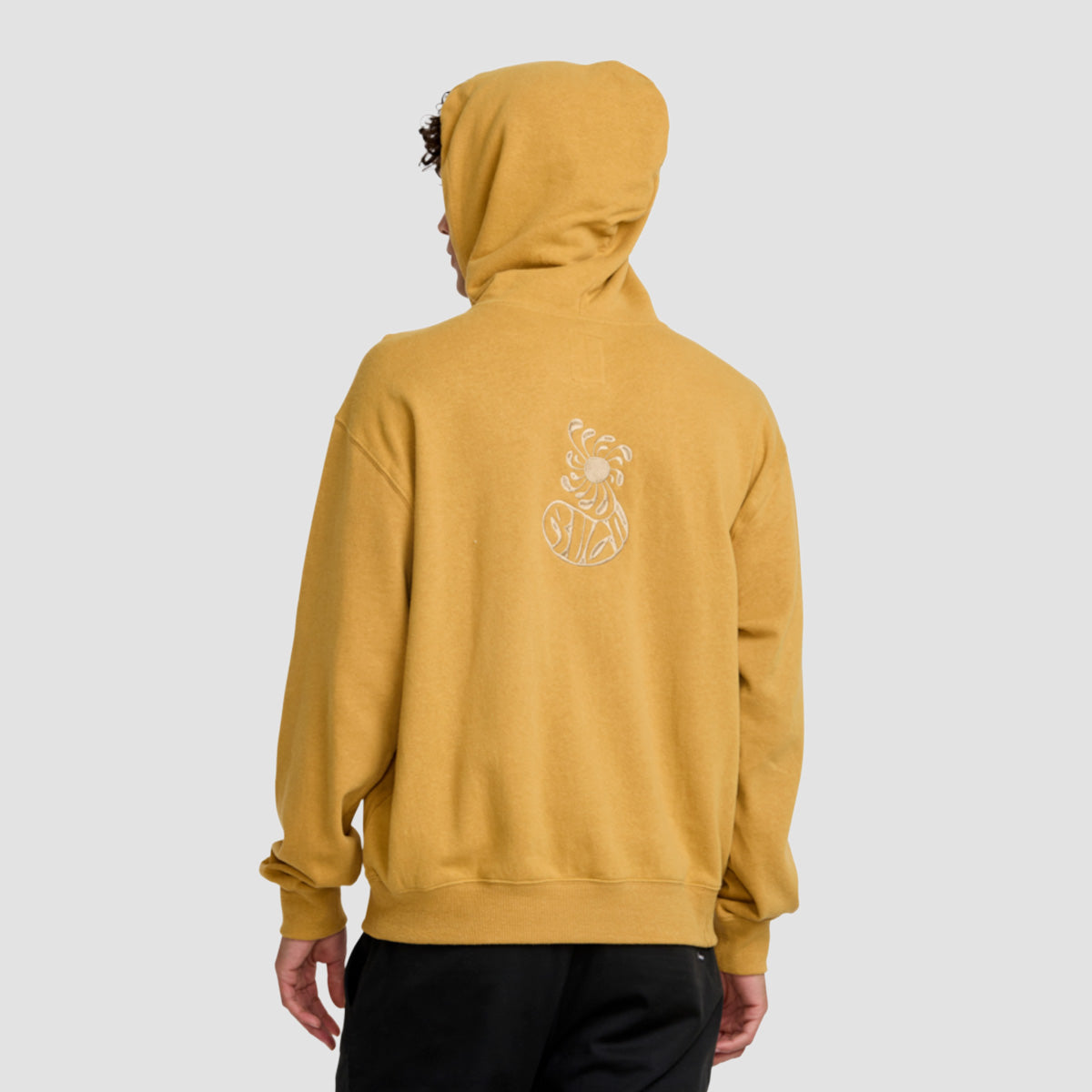 RVCA La Wave Pullover Hoodie Ochre