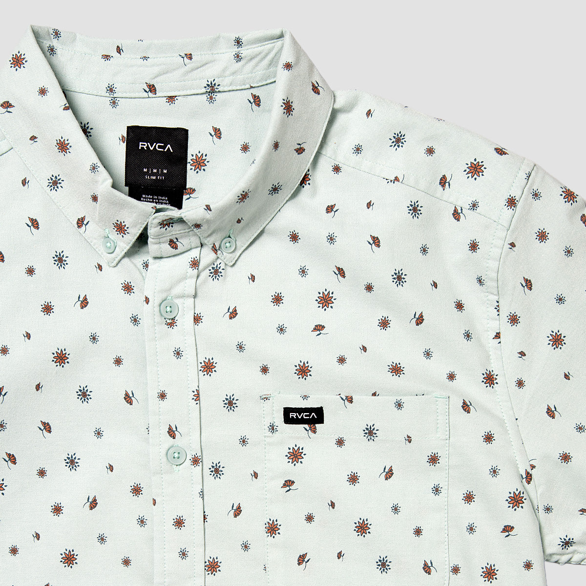 RVCA That'll Do Print Short Sleeve Shirt Blue Haze