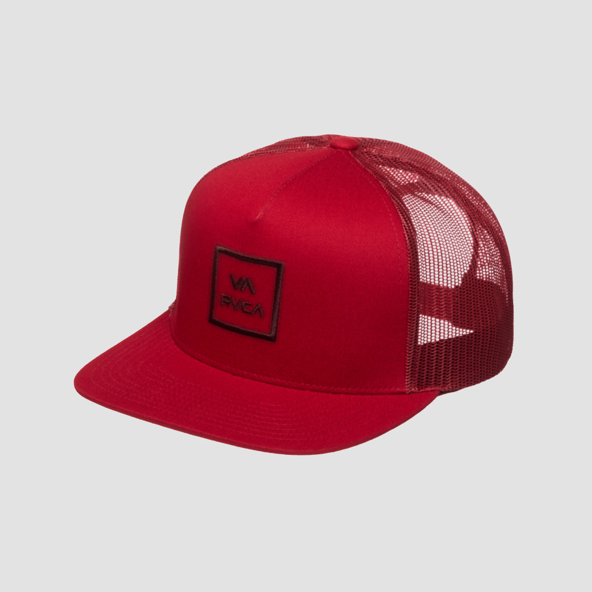 RVCA VA All The Way Trucker Cap Red Earth