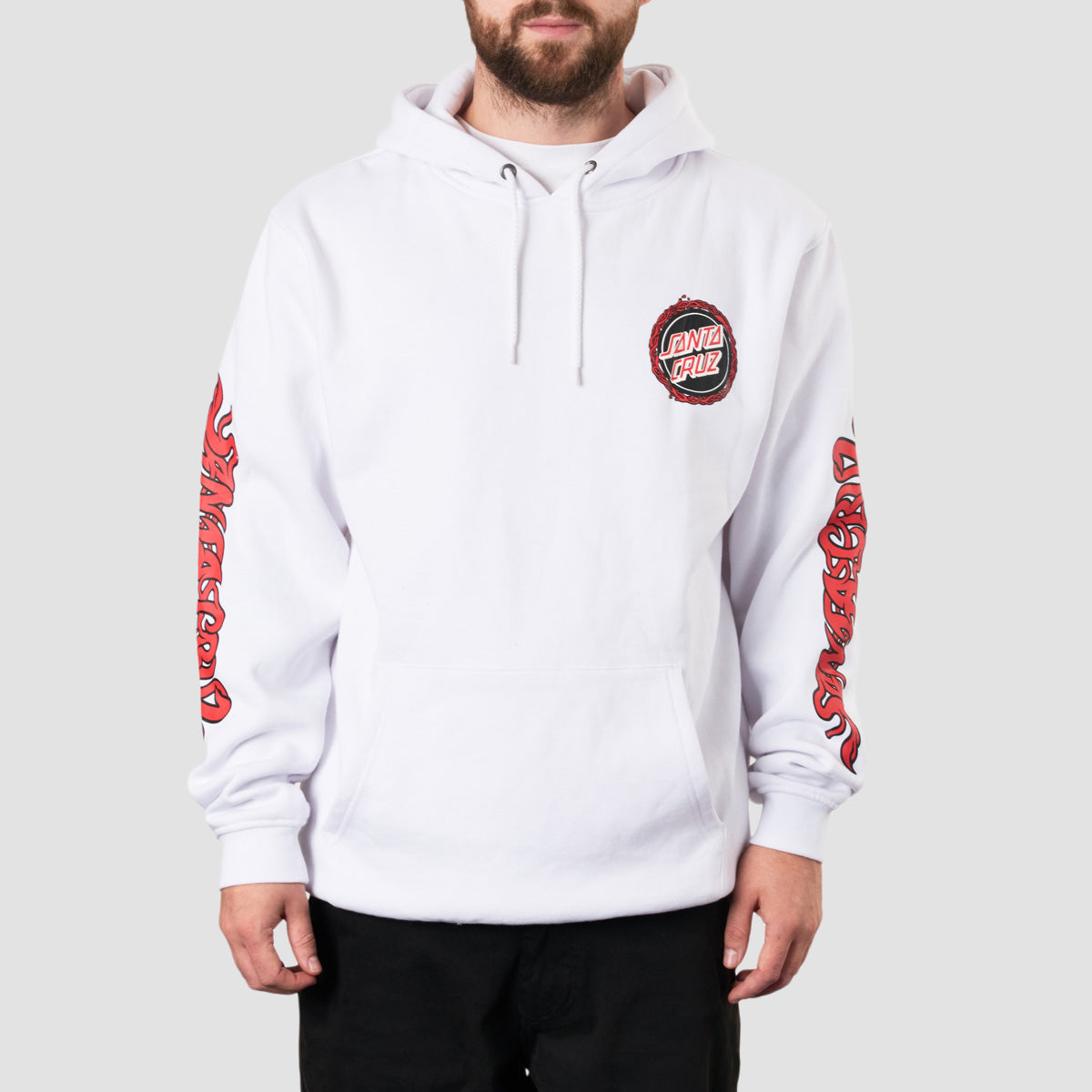 Santa cruz hoodie white on sale