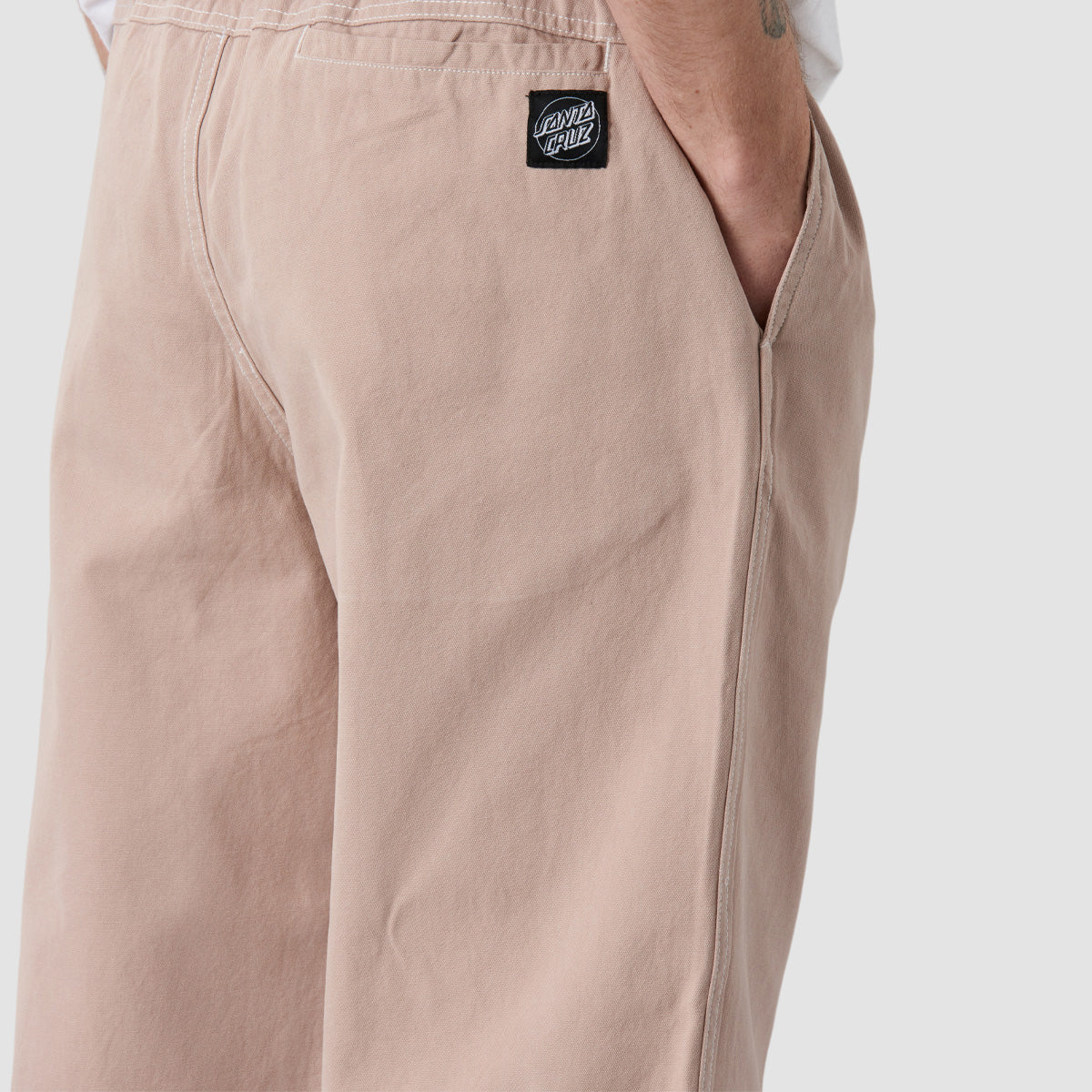 Santa Cruz Tab Pants Mushroom/White