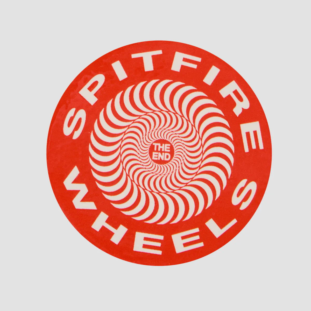 Spitfire Classic Sticker Medium Red/White 115mm