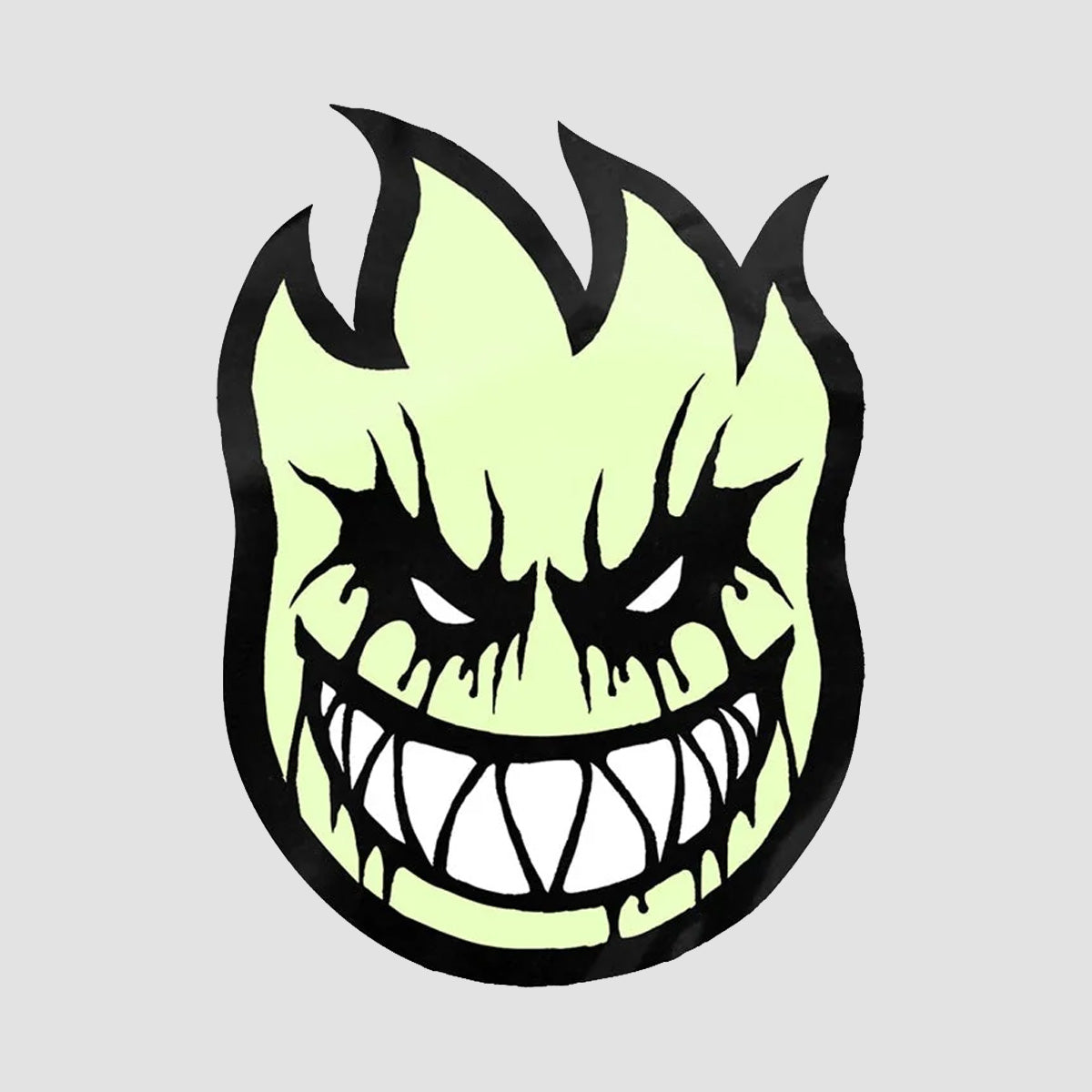 Spitfire Deathmask II Bighead Sticker Glow 75x55mm