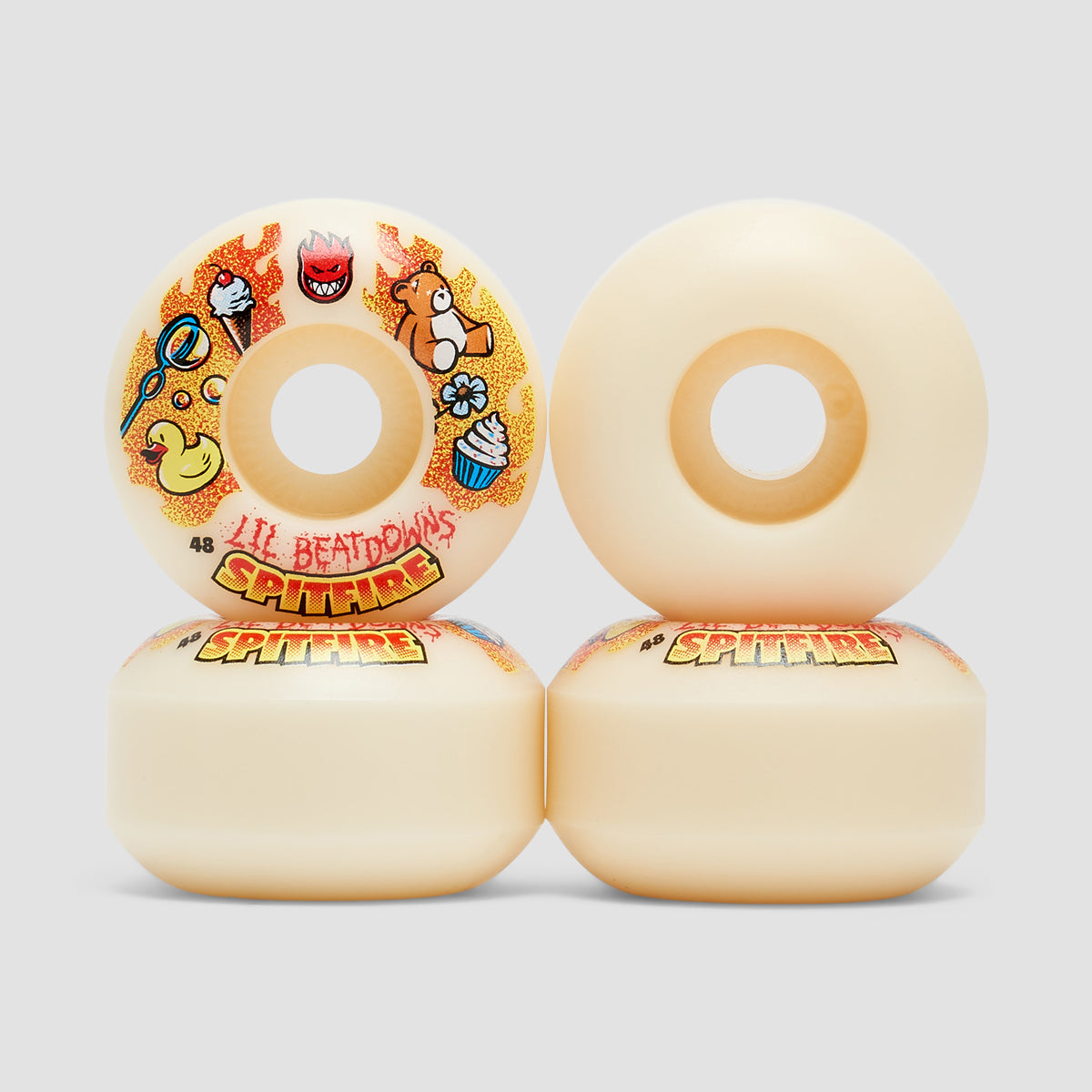 Spitfire Formula Four Lil' Beatdowns Classic 99DU Wheels Natural 48mm