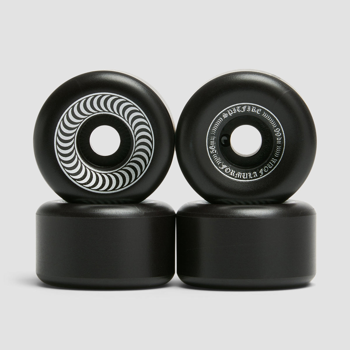 Spitfire Formula Four OG Classics 99DU Skateboard Wheels Black 56mm