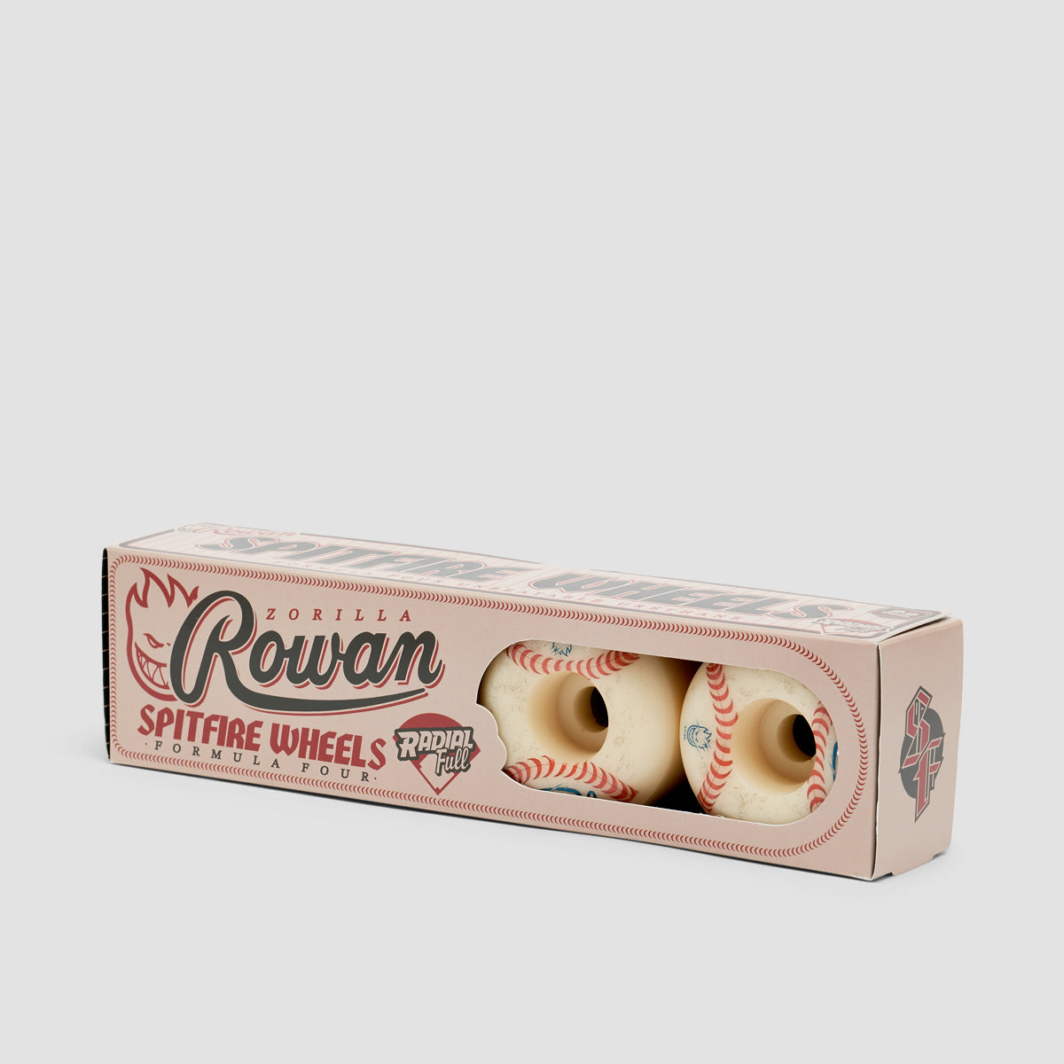 Spitfire Formula Four Rowan Spitball Radial Full 99DU Wheels Natural 57mm