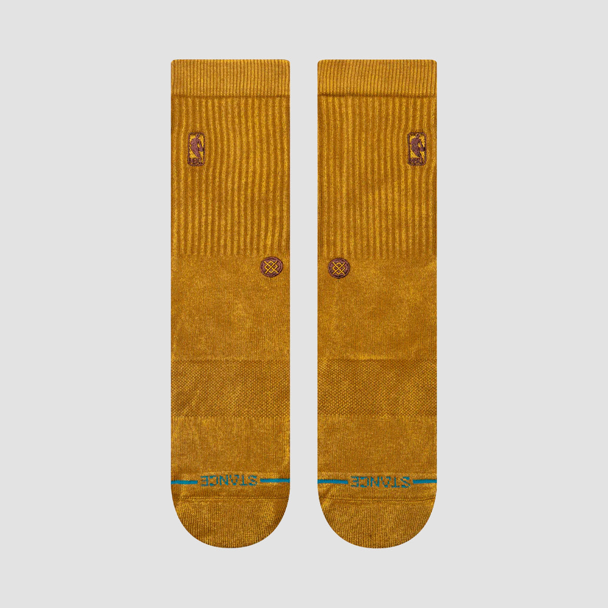 Stance NBA Logoman Wash Crew Socks Gold
