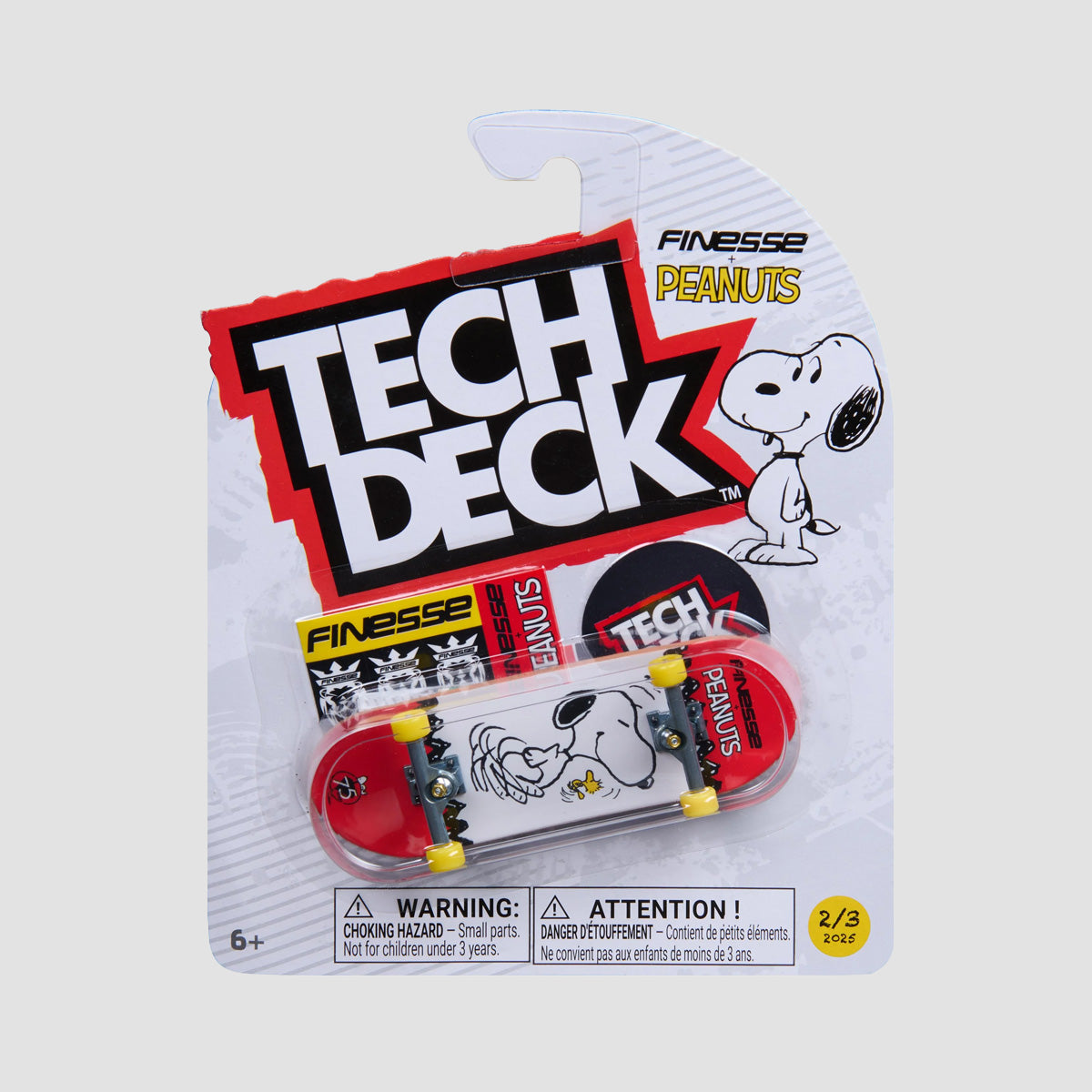 Tech Deck 96mm Entertainment Series Fingerboard - Finesse Peanuts 2/3 2026