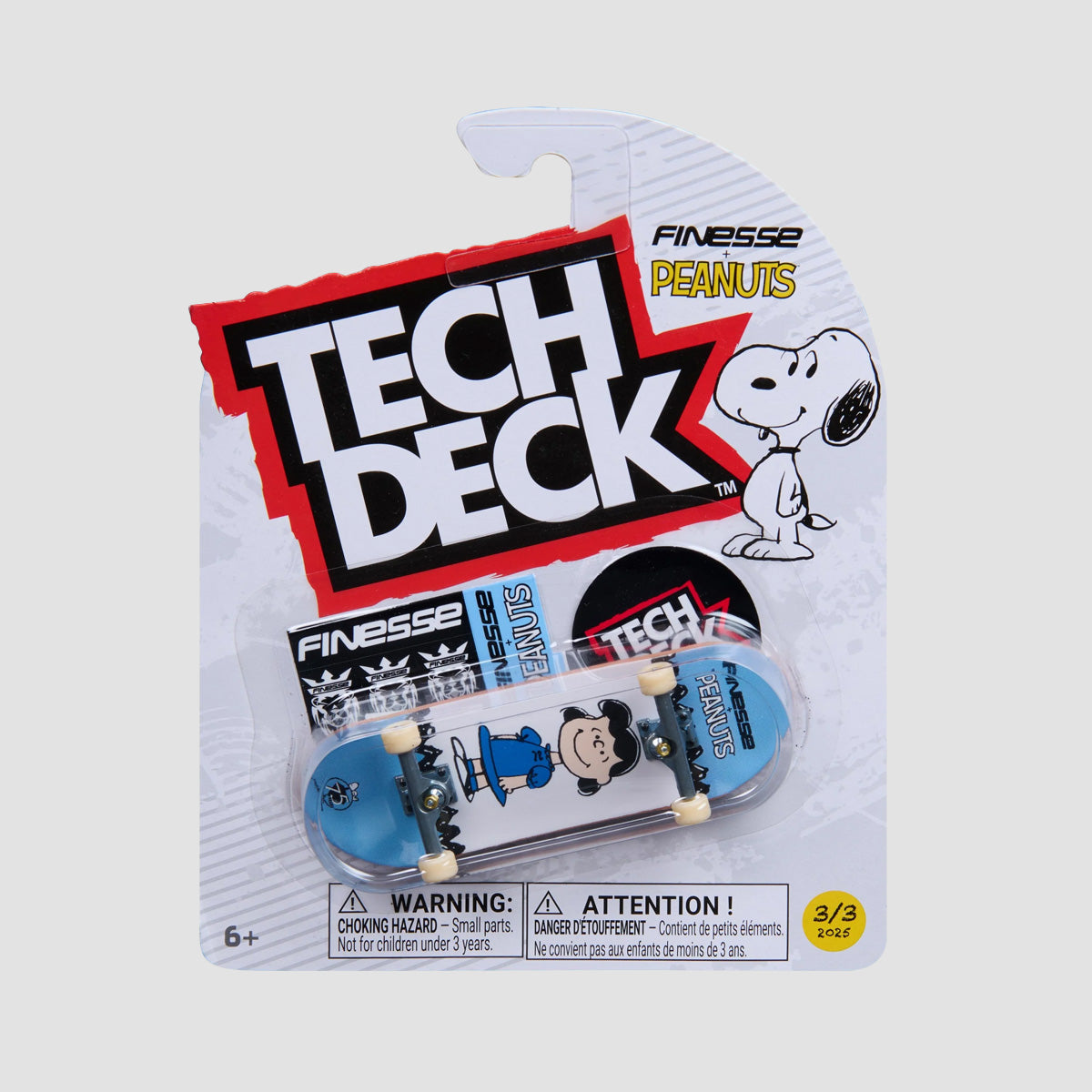 Tech Deck 96mm Entertainment Series Fingerboard - Finesse Peanuts 3/3 2026