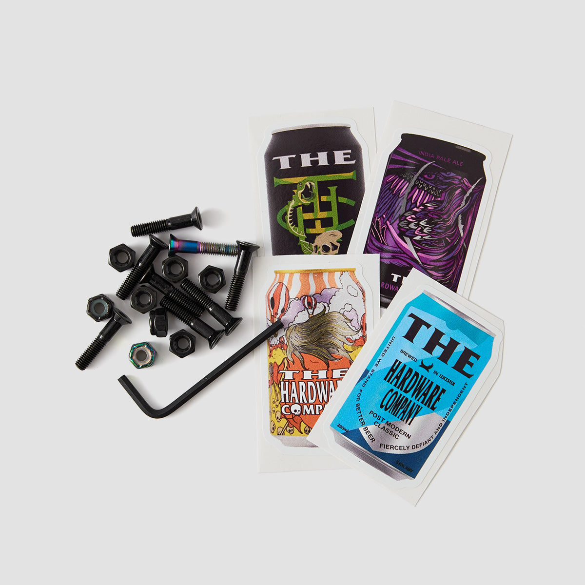 The Hardware Company THC Crafty Sesh Allen Truck Bolts Black/Neo Diesel 1"