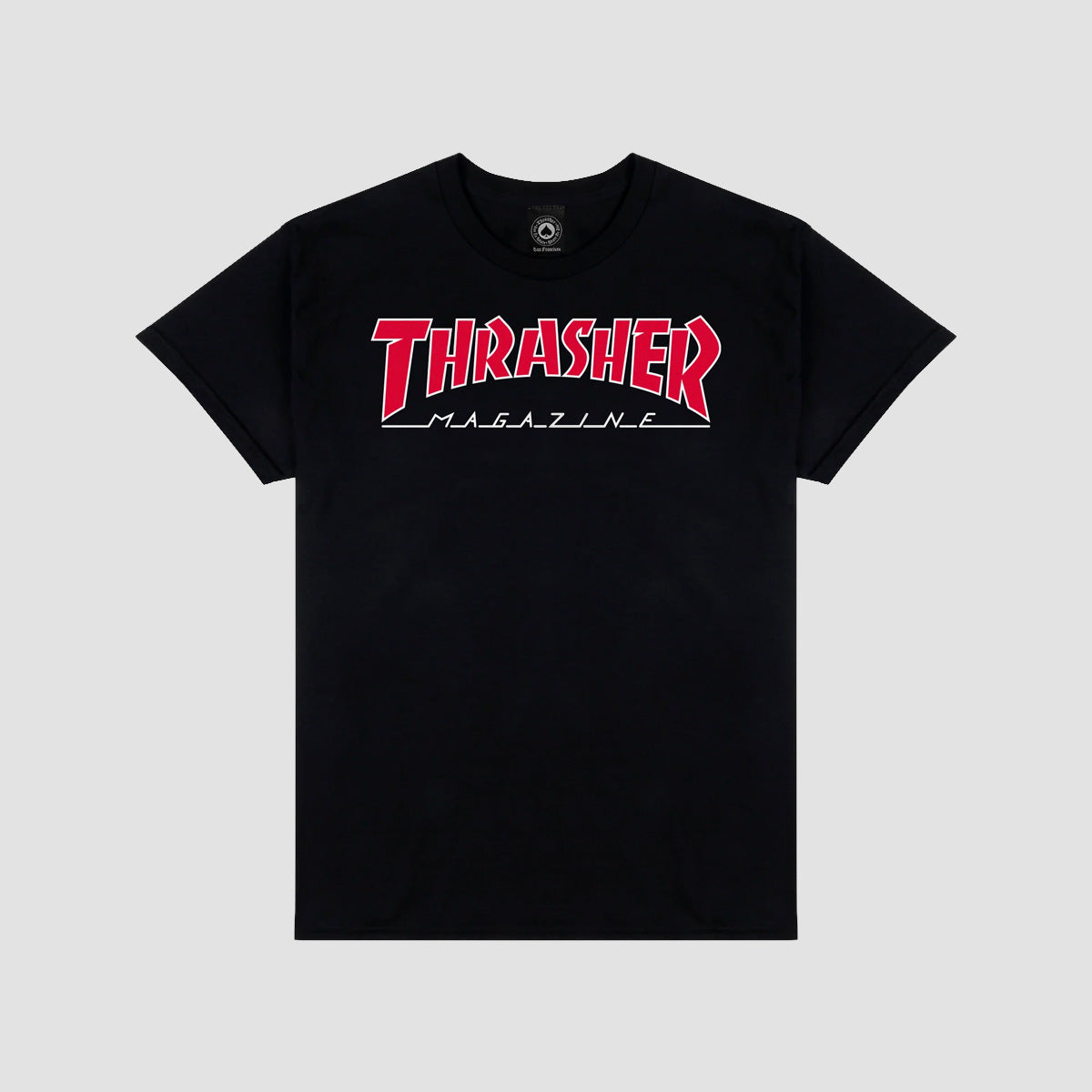 Thrasher Outlined T-Shirt Black