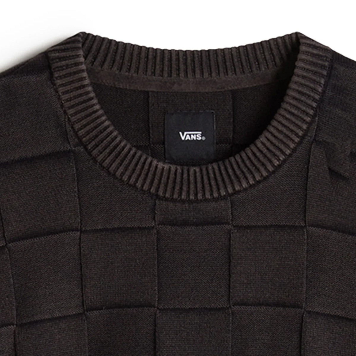 Vans Acid Check Knit Crew Sweater Black