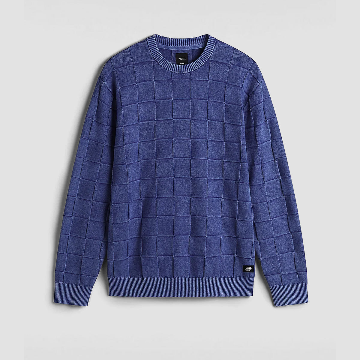 Vans Acid Check Knit Crew Sweater True Blue