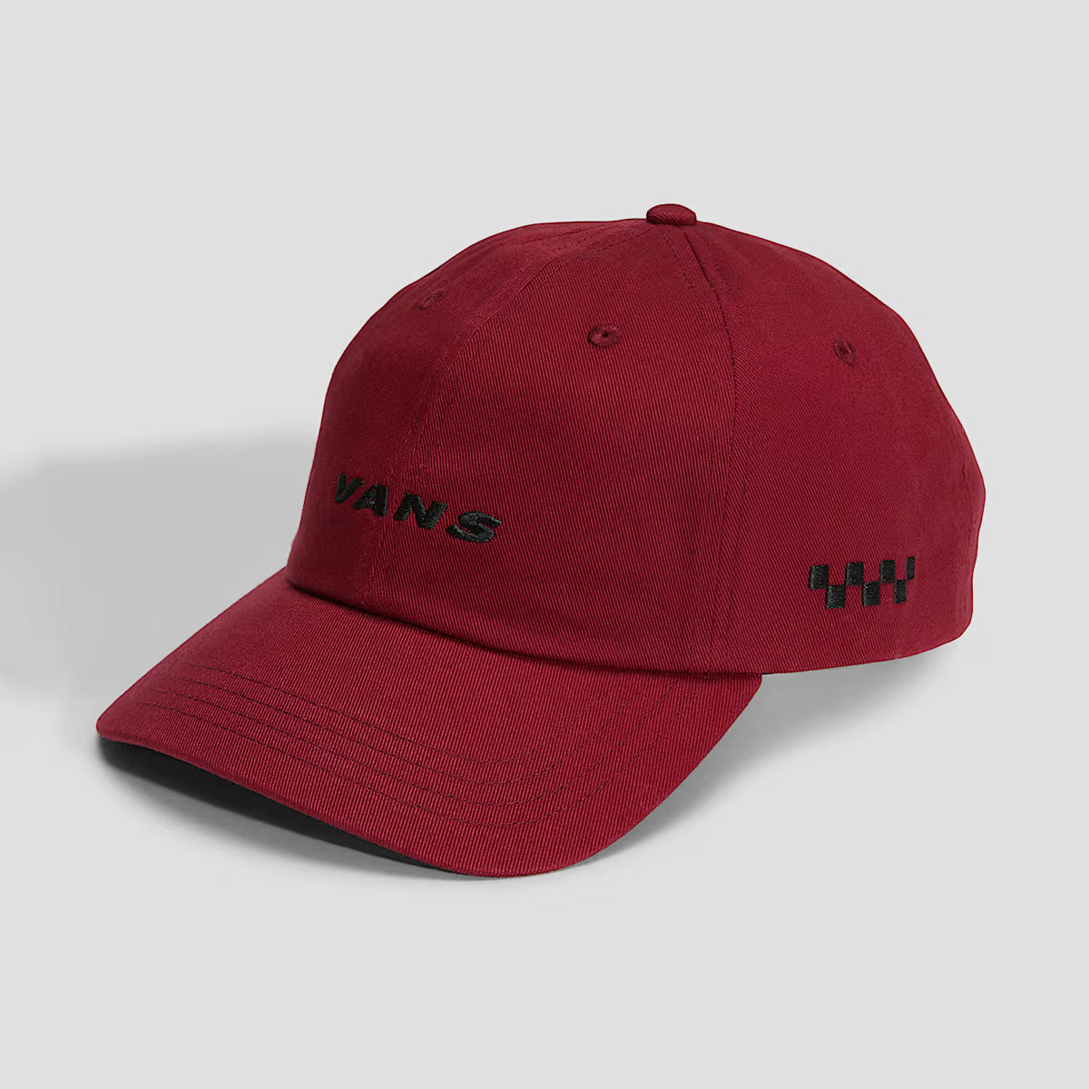 Vans Check Side Curved Bill Jockey Cap Bordeaux