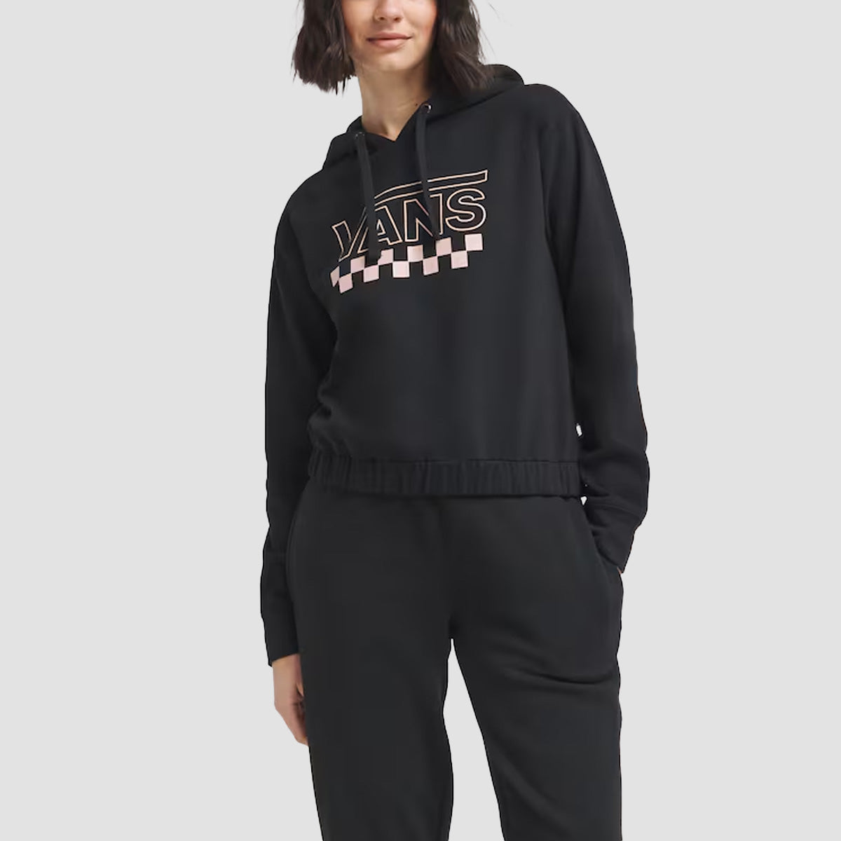 Vans Checkout B Pullover Hoodie Black Womens