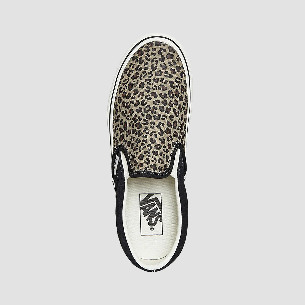 Vans Classic Slip-On Shoes - Black/Leopard