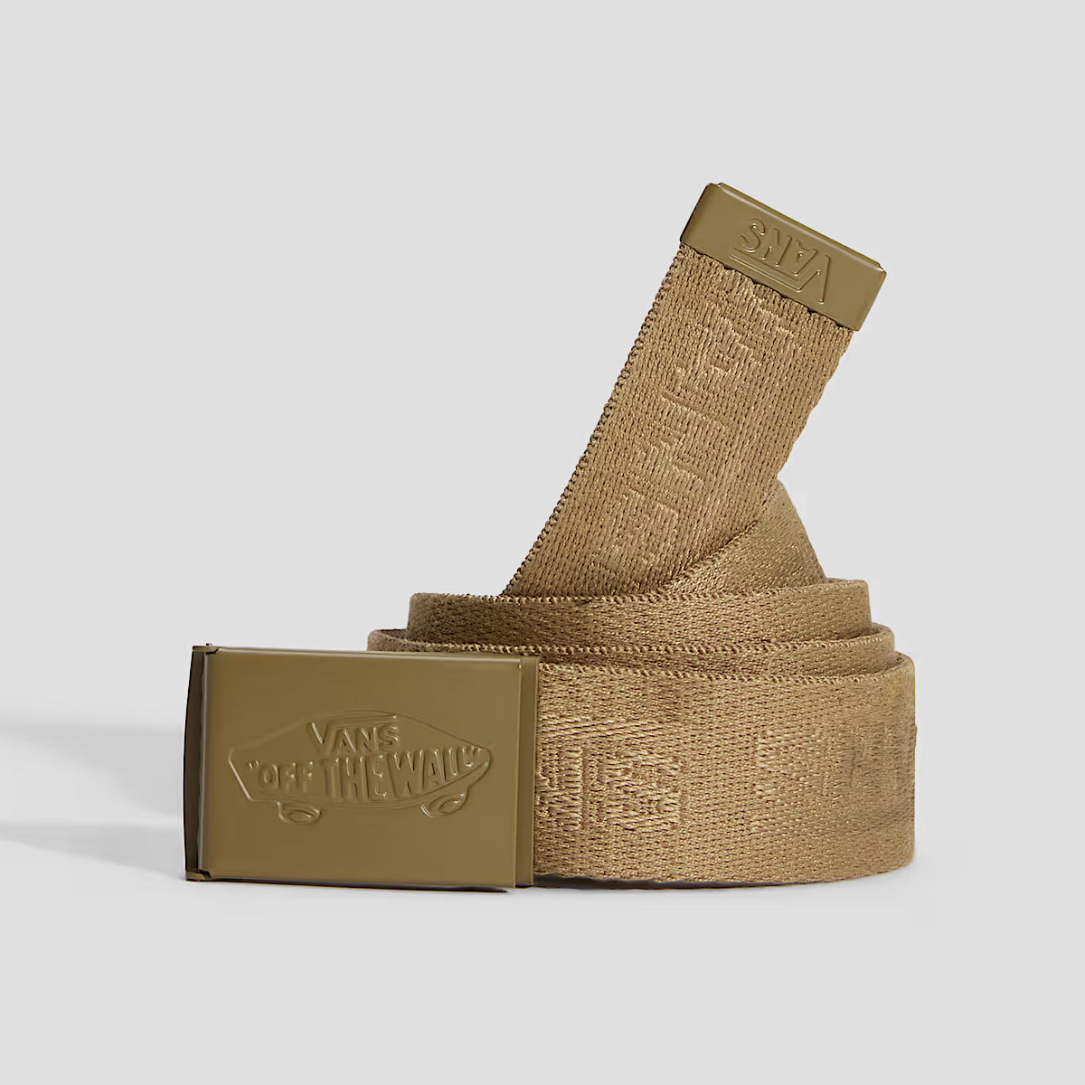Vans Drop V Web Belt Olive Brown