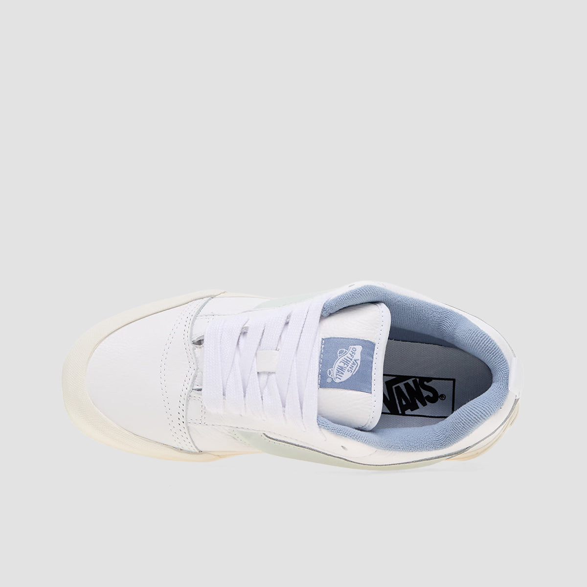 Vans Knu Skool Shoes - Premium Leather Dusty Blue