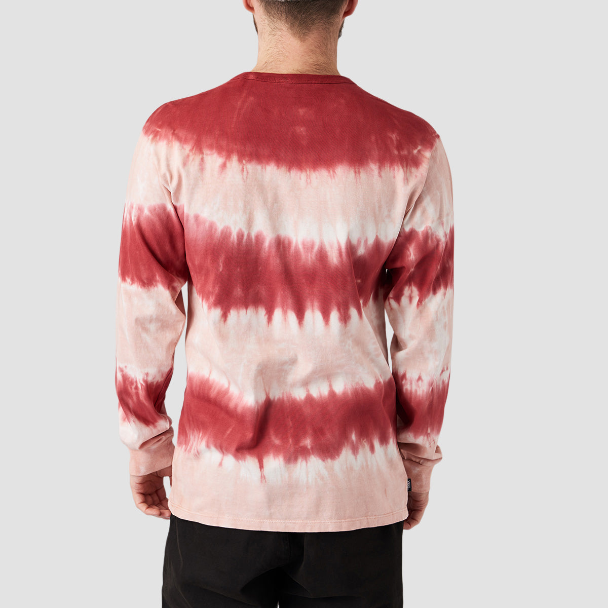 Vans Off The Wall Stripe Tie Dye Longsleeve T-Shirt Syrah