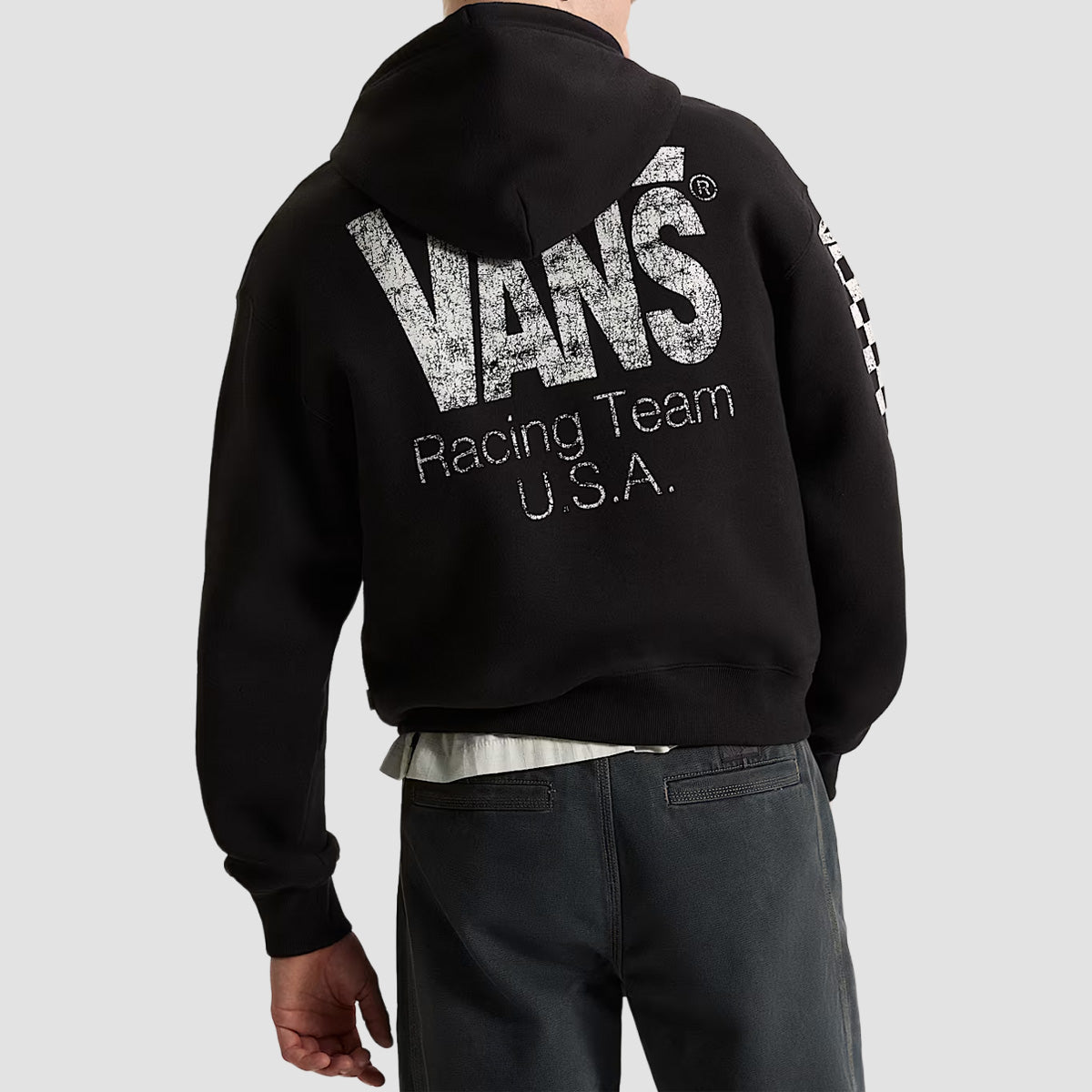 Vans Racing Full Zip Hoodie Black