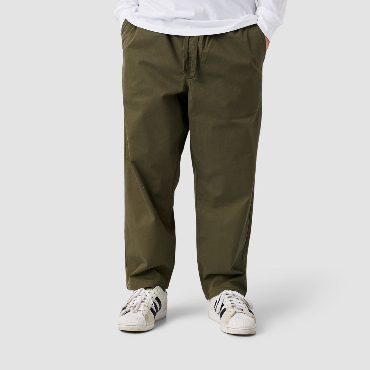 Vans Range Loose Cropped Elastic Waist Pants Grape Leaf