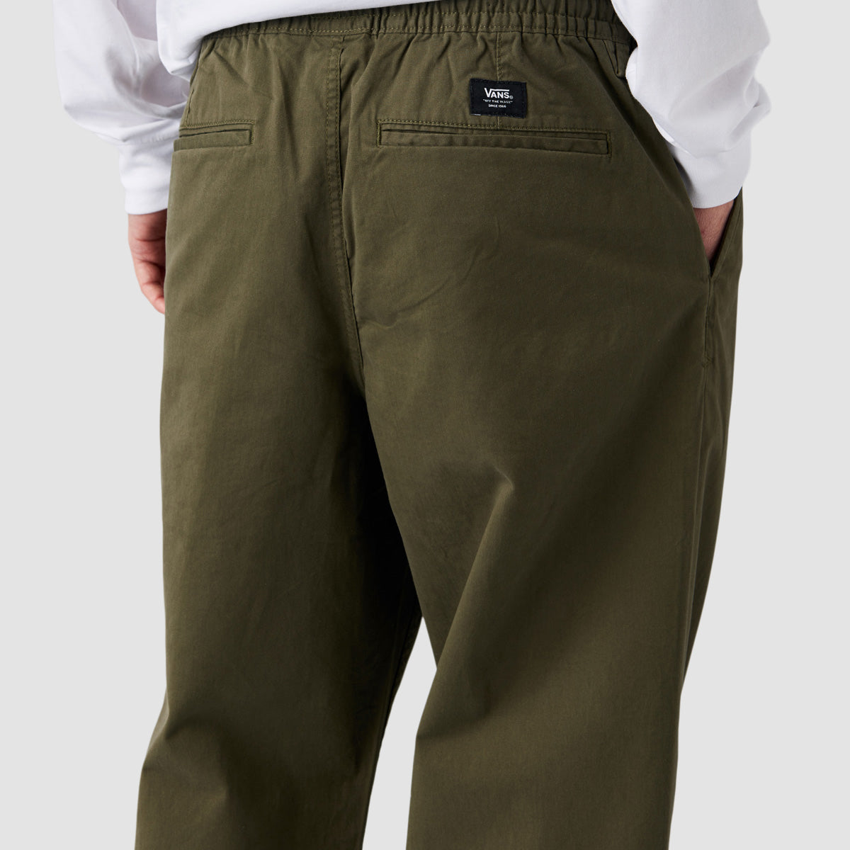 Vans Range Loose Cropped Elastic Waist Pants Grape Leaf