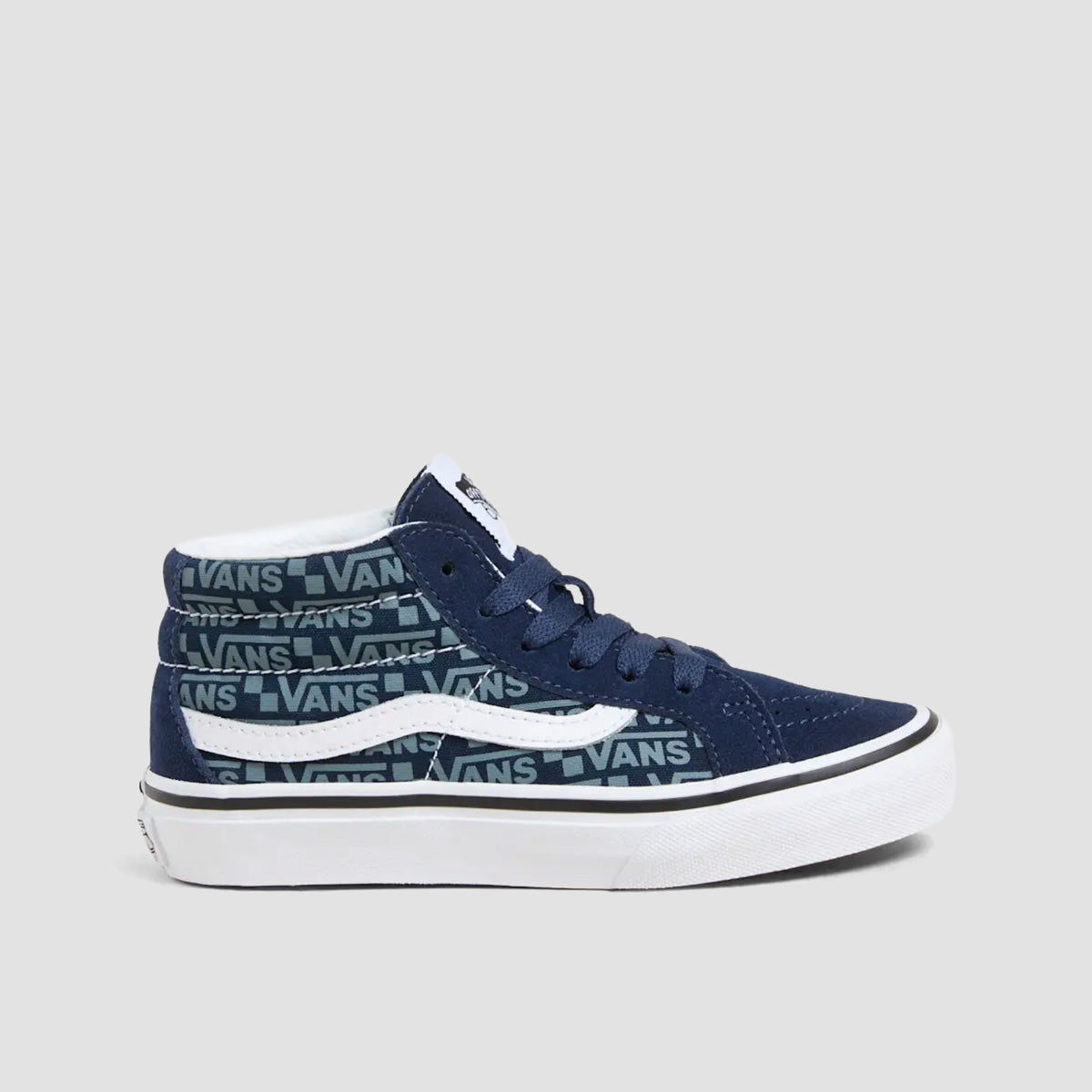 Vans Sk8-Mid Reissue Shoes - Vans Logo Blue - Kids
