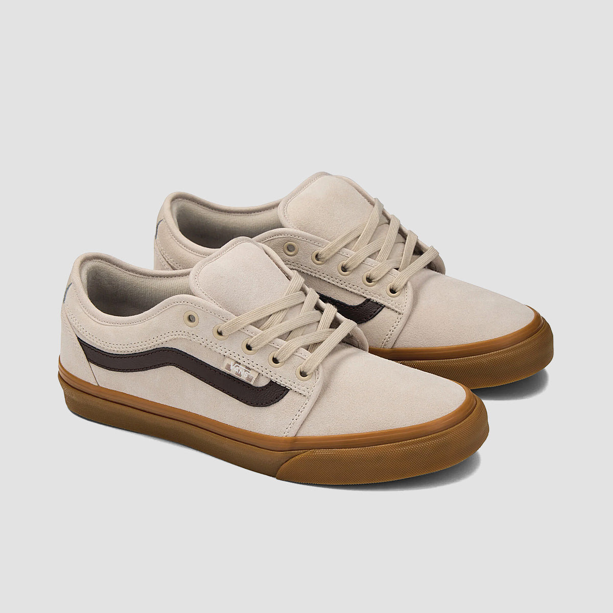 Vans Skate Chukka Low Sidestripe Shoes - Taupe Mist