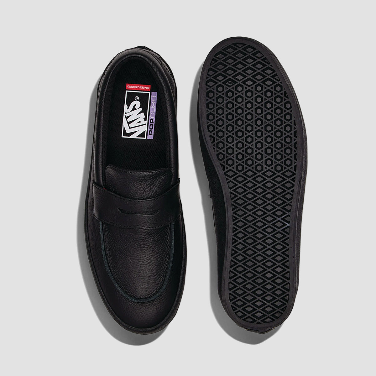 Vans Skate Loafer Slip-On Shoes - Black/Black