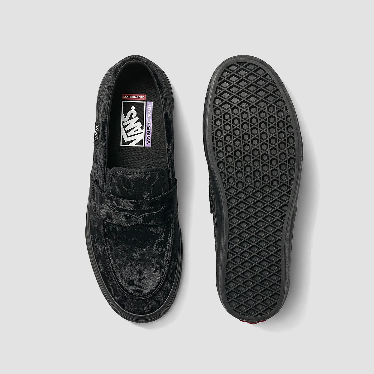Vans Skate Loafer Slip-On Shoes - Velvet Black