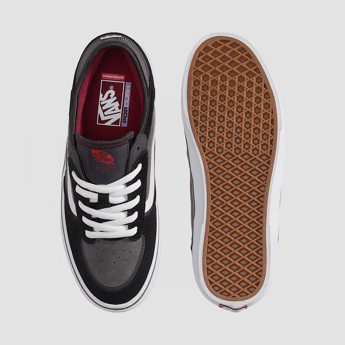 Vans Skate Rowley Shoes - Black/Charcoal