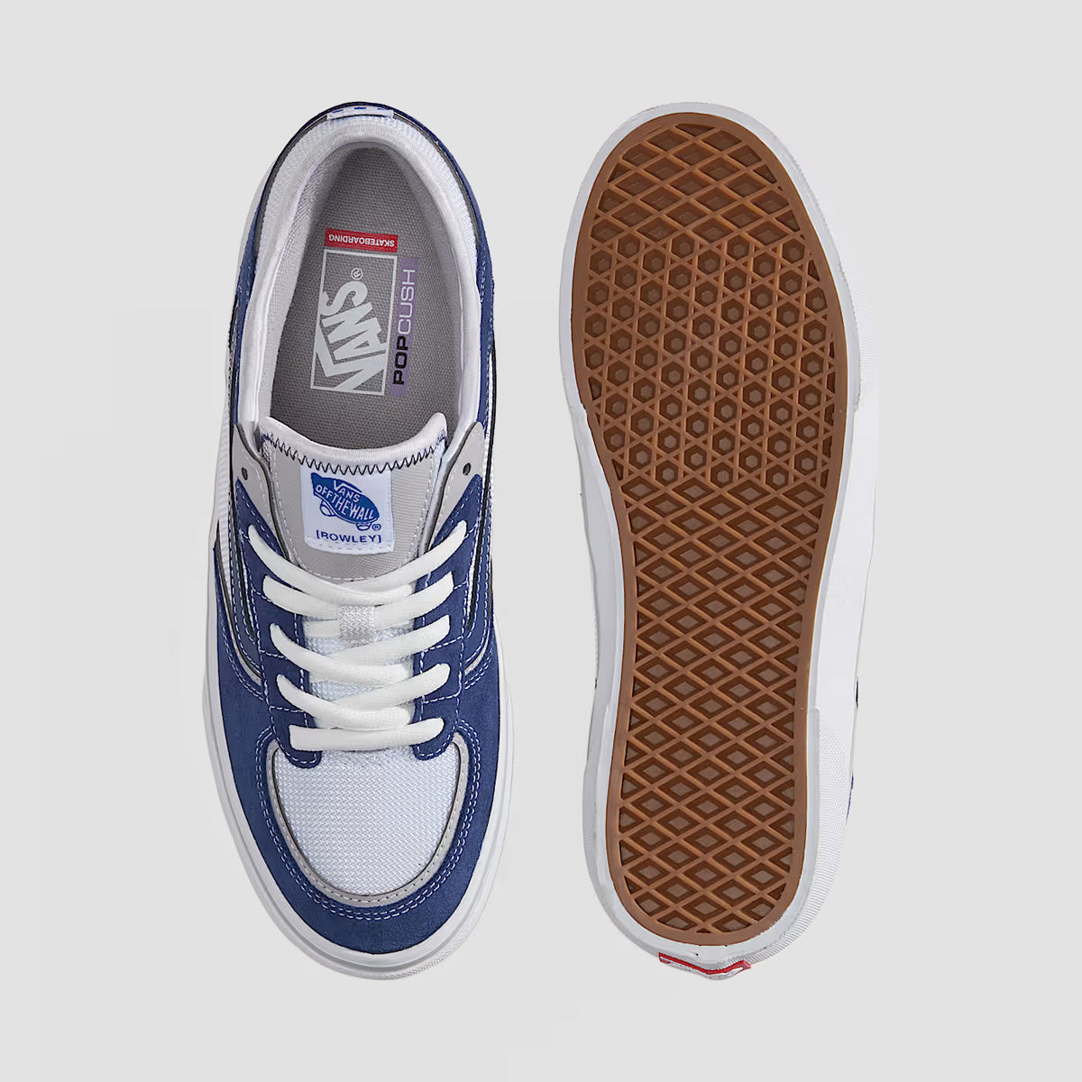 Vans Skate Rowley Shoes - True Navy/White