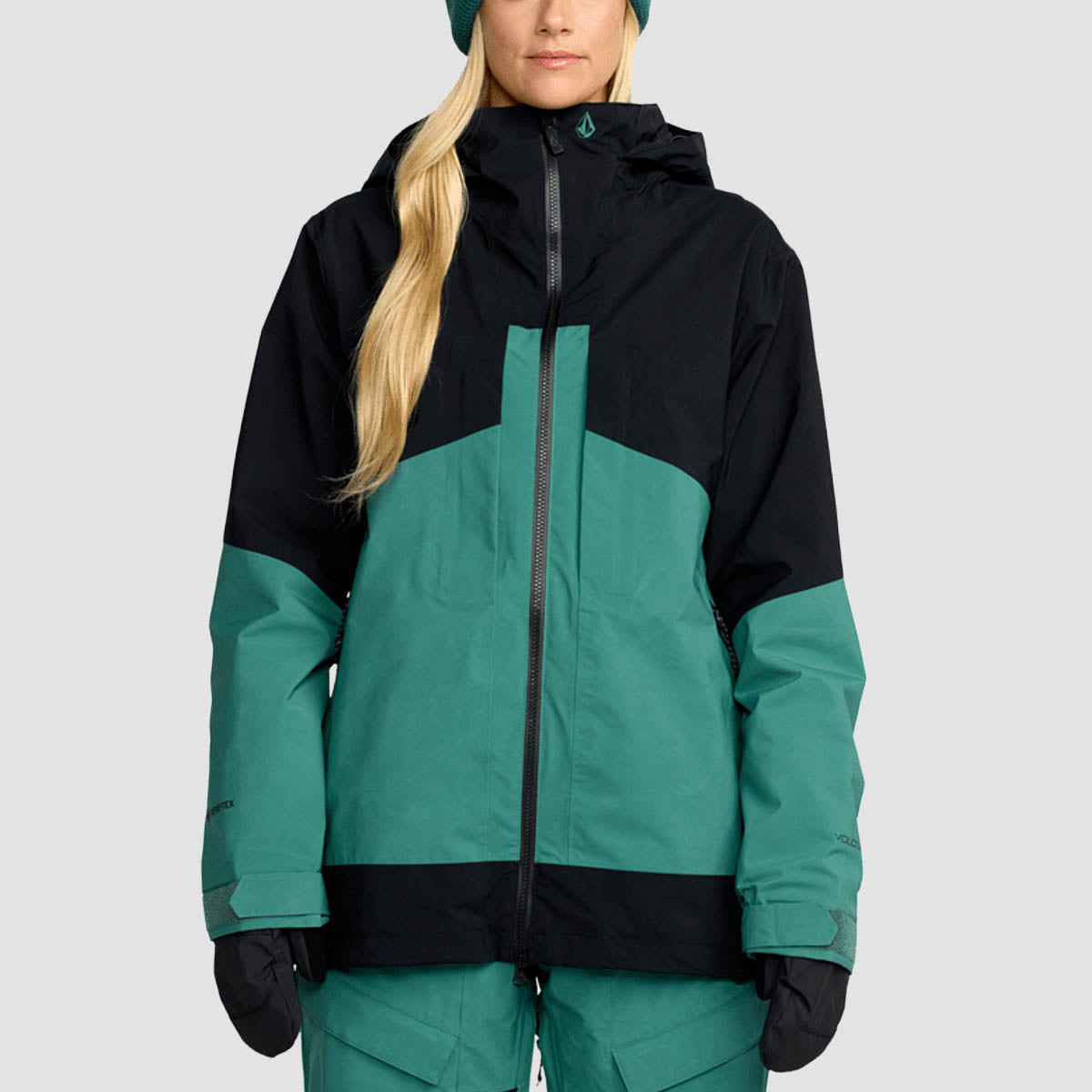 Volcom AT Stretch Gore-Tex Snow Jacket Spruce Green - Womens